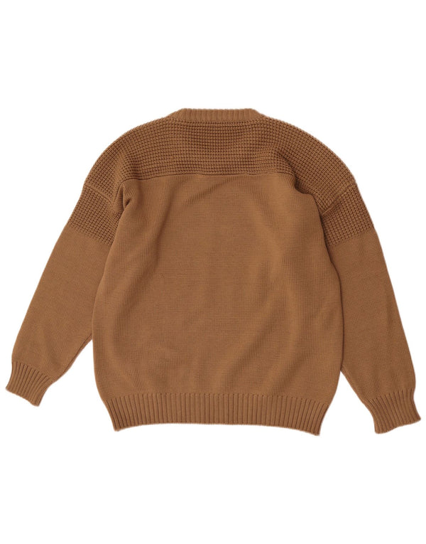 Γυναικείο πουλόβερ Beltrami Graphic Crew Neck Jumper UK 16 Large Brown