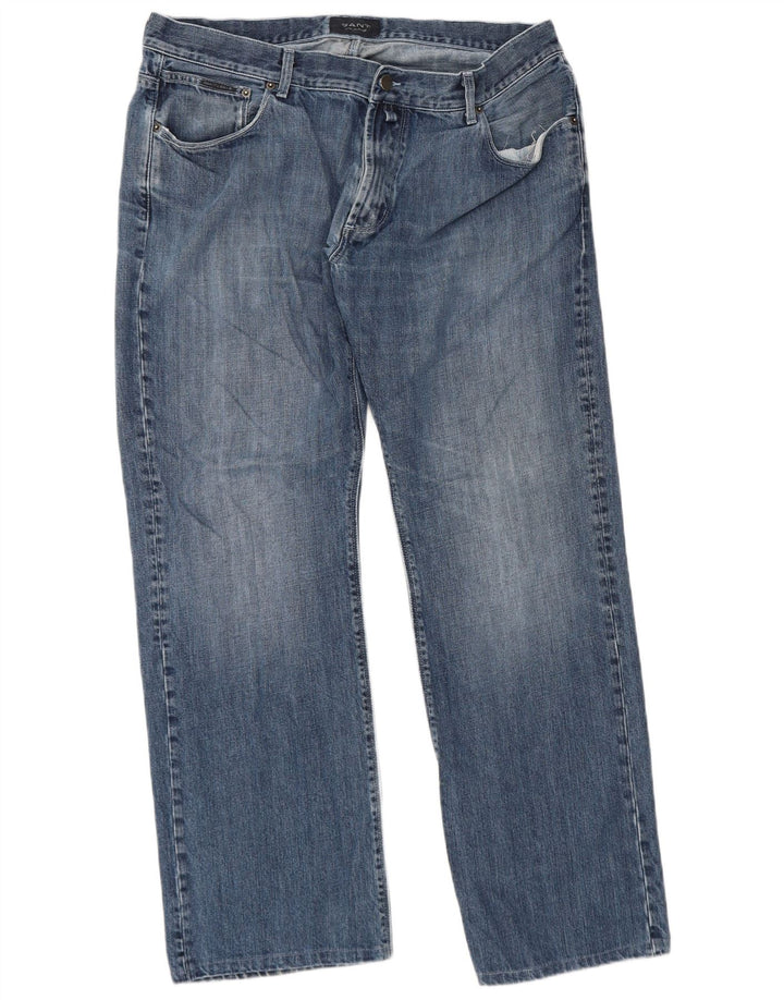 Gant Mens Straight Jeans W40 L32 Blue Cotton