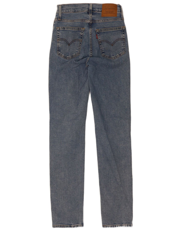 Женские прямые джинсы Levi's 724 с высокой посадкой W25 L30, синие, хлопок