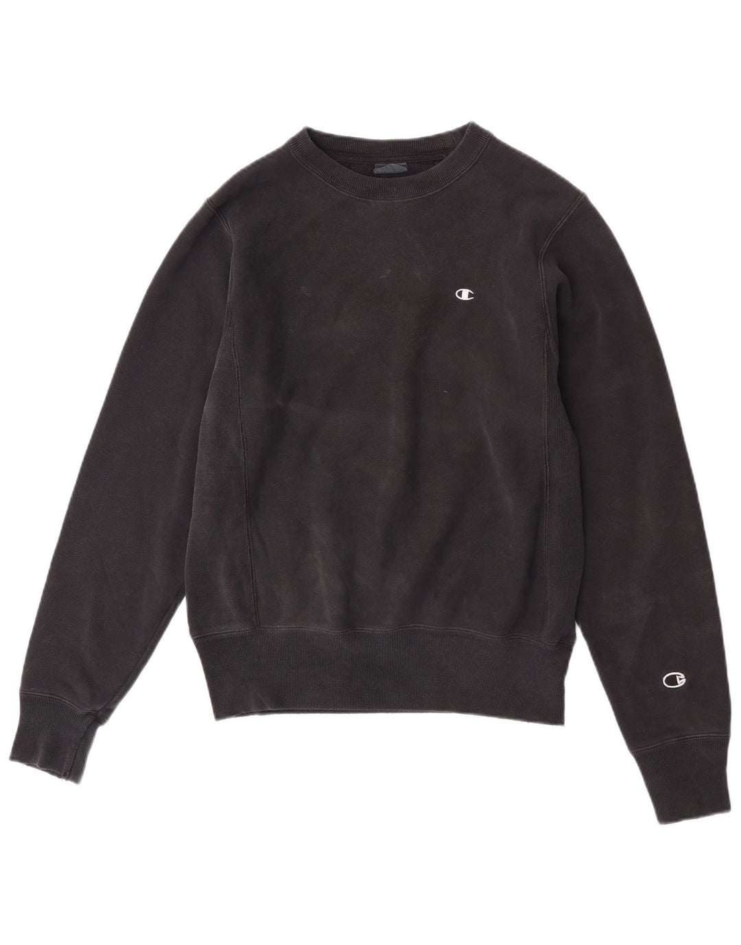 Champion Mens Sweatshirt Jumper XS Black Cotton