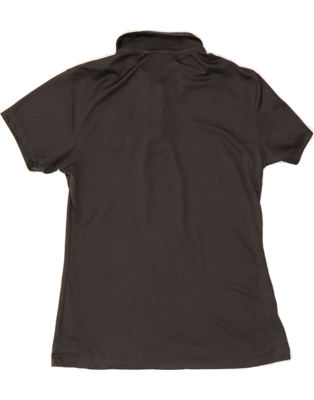 NIKE Womens Dri Fit Graphic Polo Shirt UK 10 Small Black Polyester Vintage Nike and Second-Hand Nike from Messina Hembry 