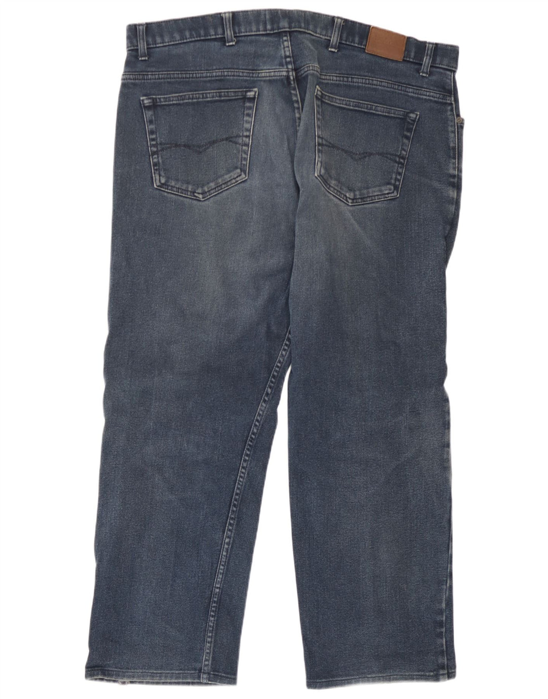 Marks & Spencer Mens Regular Straight Jeans W40 L26 Blue Cotton