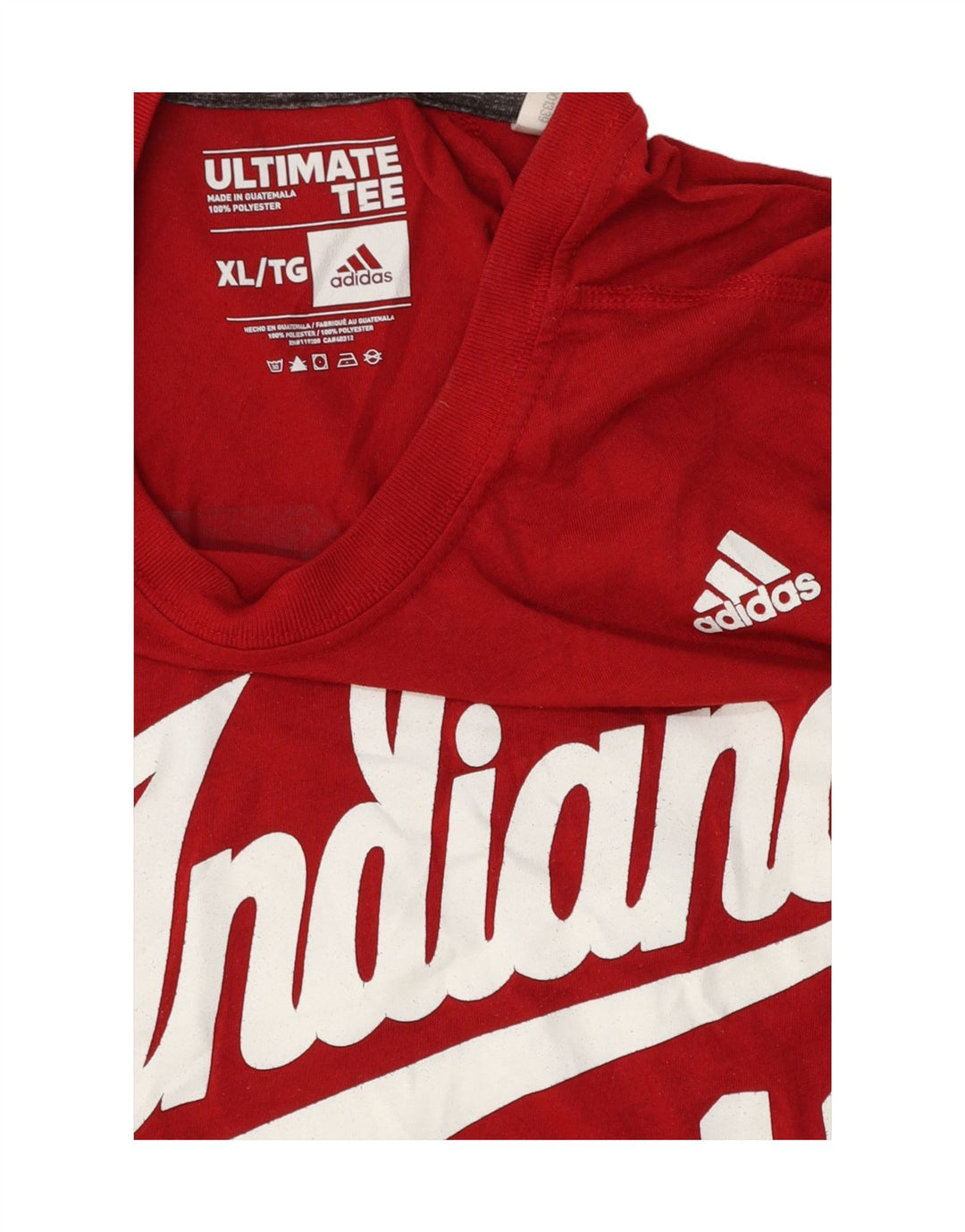 Adidas Mens Indiana Graphic T-Shirt Top XL Red Polyester