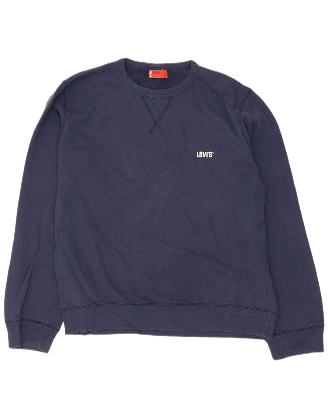 Levi's Mens Sweatshirt Jumper Medium Navy Blue Cotton