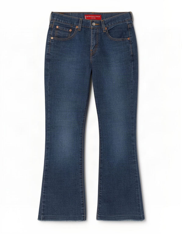 Levi's női 515 bootcut farmer US 2 XS W26 L28 kék pamut