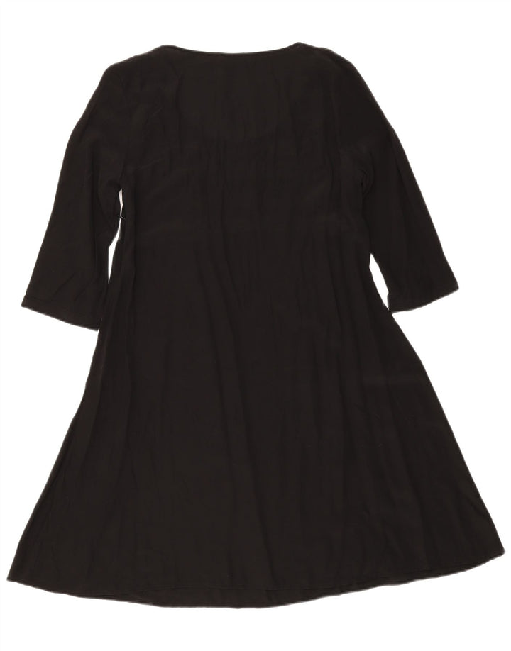 Kookai Womens Long Sleeve A-Line Dress UK 12 Medium Black