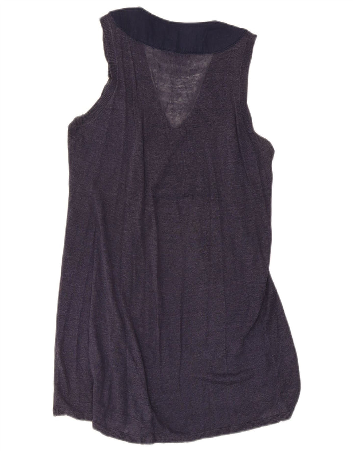 Max Mara Womens Weekend Vest Vest Top UK 8 Small Bleumarin