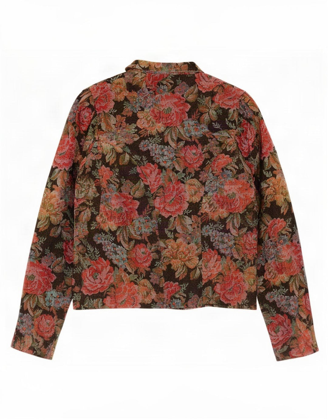 vintage Womens 7 bouton Blazer Veste UK 12 Moyen Multicolore Floral