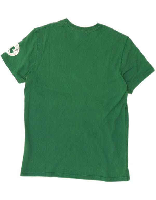 Adidas Herre Boston Celtics Grafisk T-Shirt Top XL Grøn Bomuld