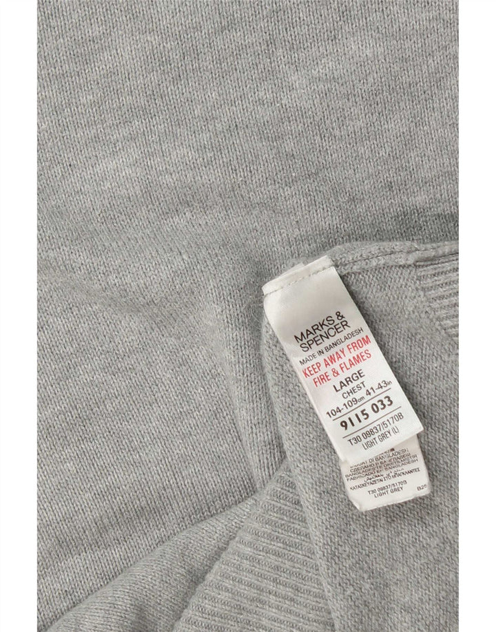 Marks & Spencer Mens Blue Harbour Vest Tank Top Large Grey Cotton