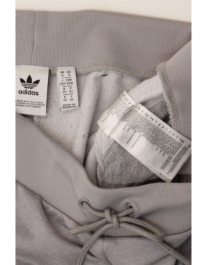 Adidas Womens Tracksuit Trousers Joggers UK 14 Large Grey Polyester