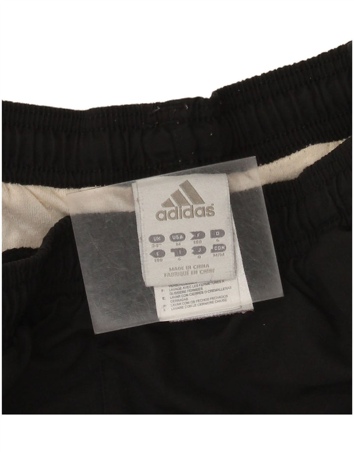 Adidas Mens Tracksuit Trousers Joggers Large Black Polyester