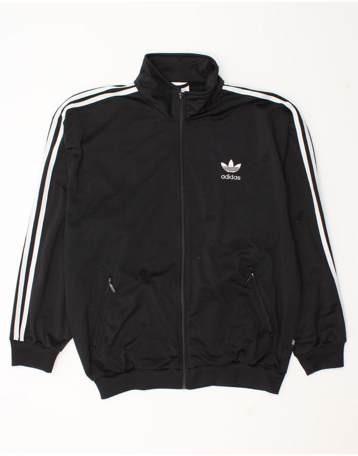 Adidas Mens Tracksuit Top Jacket UK 40/42 Medium Black