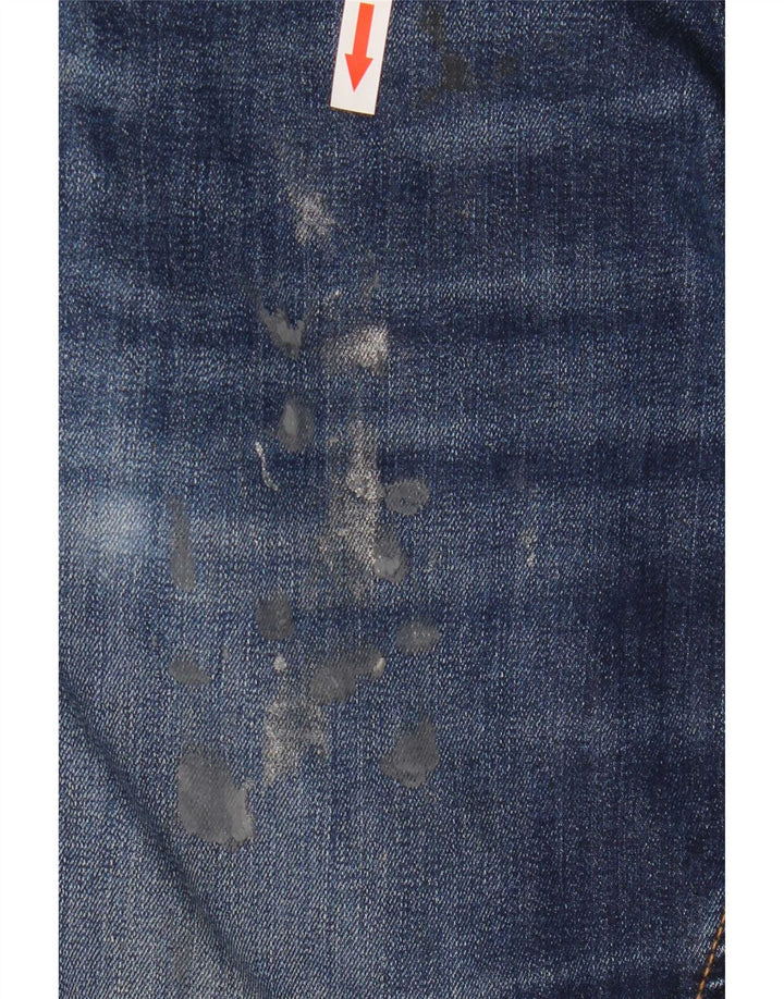 Jack & Jones Mens Jake Bootcut Jeans W34 L30 Navy Blue Cotton