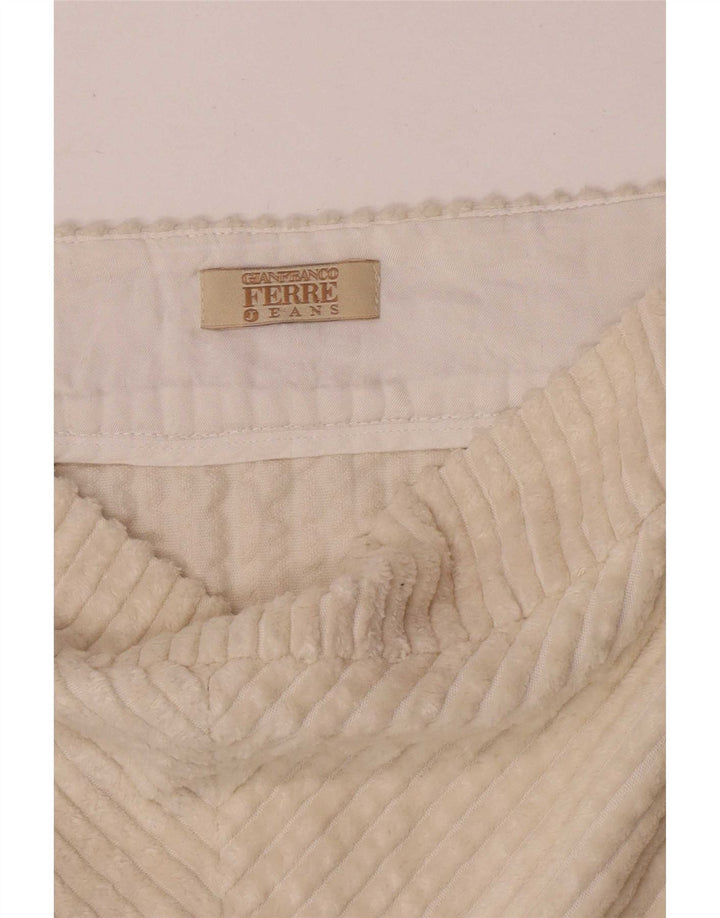 Gianfranco Ferre Damefløjl Nederdel W30 Medium Off White