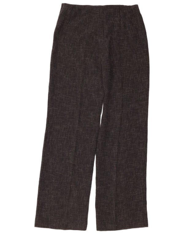 Marks & Spencer Pantalones Casuales Rectos para Mujer UK 12 Medium W32 L33 Gris