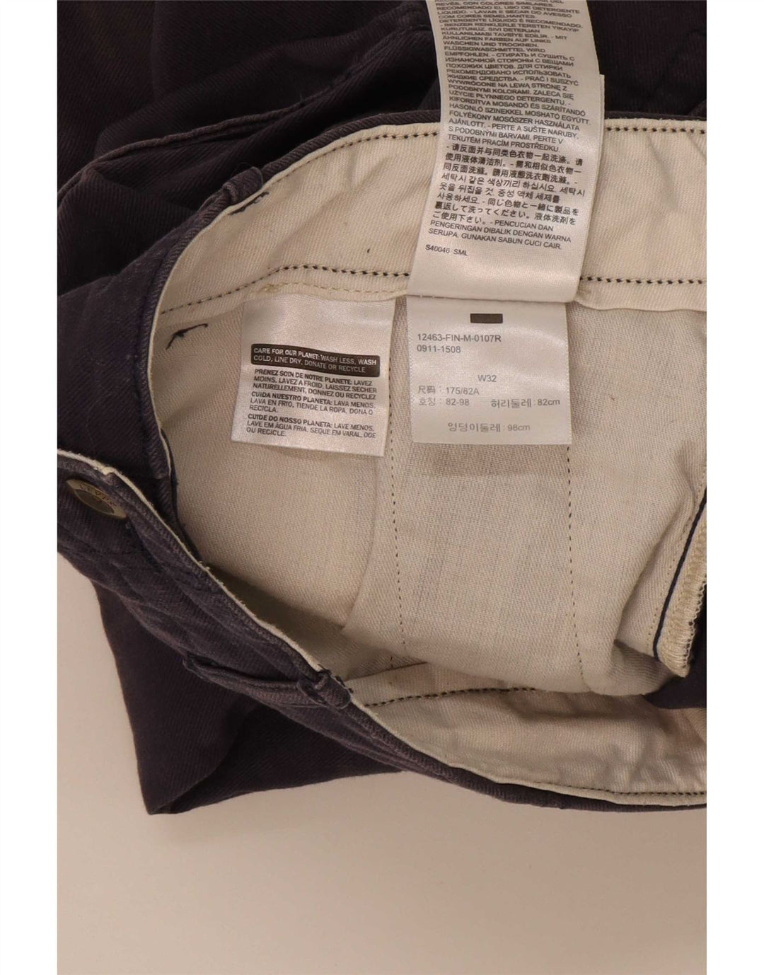 Shorts cargo masculino Levi's W32 médio azul marinho algodão
