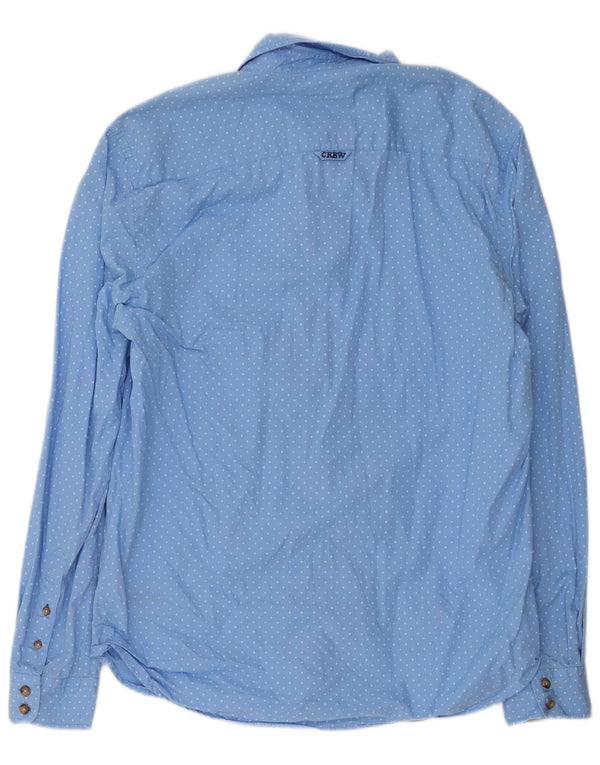 Crew Clothing Mens Slim Fit Camisa XL Azul Geométrico Algodão