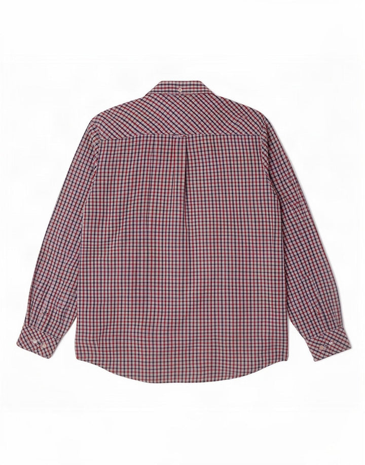 Ben Sherman Mens Heritage Shirt Large Red Check Cotton