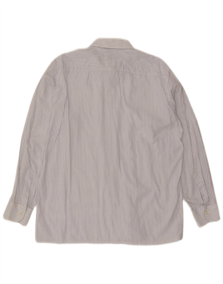 Pancaldi & B Mens Shirt Size 41 Large White Striped
