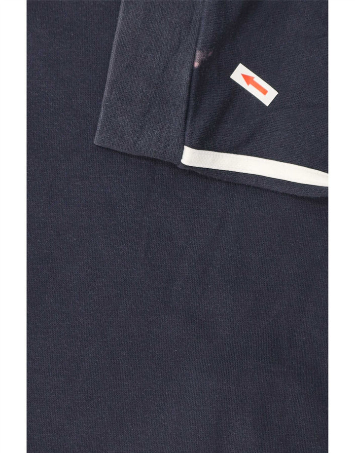 Giacca da ginnastica da uomo Adidas Large in cotone blu navy
