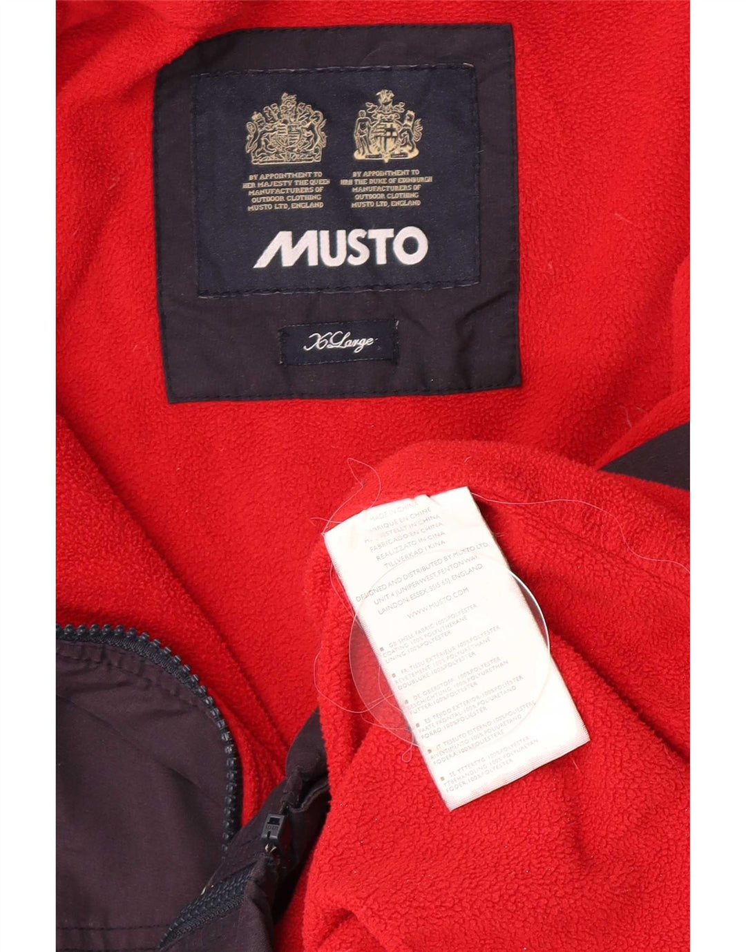 Musto Veste Bomber Homme UK 42 XL Bleu Marine Polyester