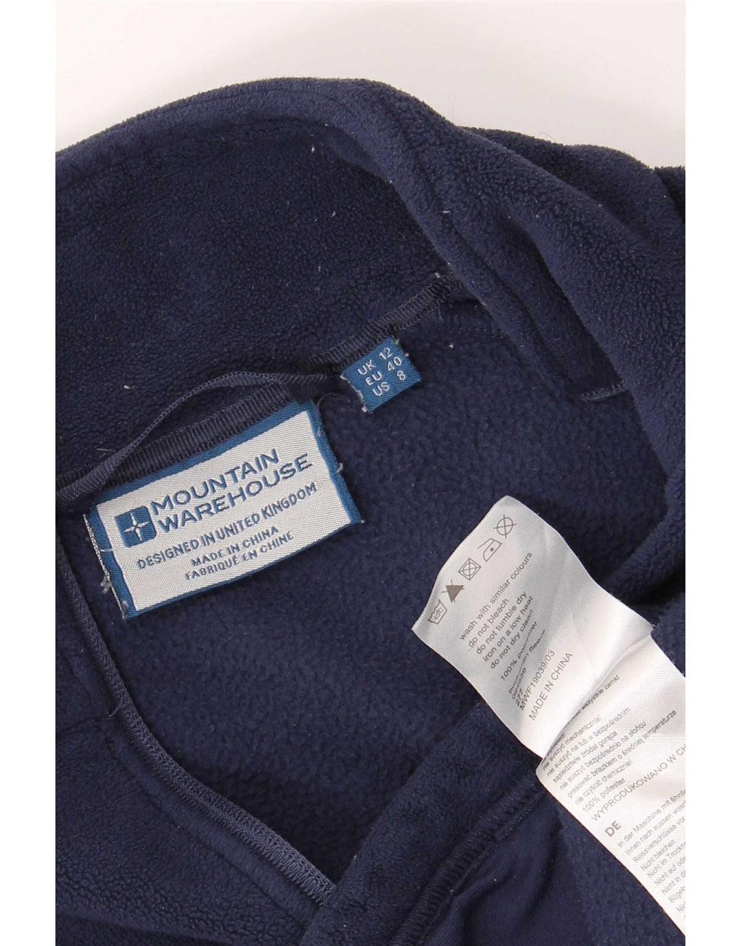 Mountain Warehouse Ženska jakna od flisa UK 12 Medium tamnoplavi poliester