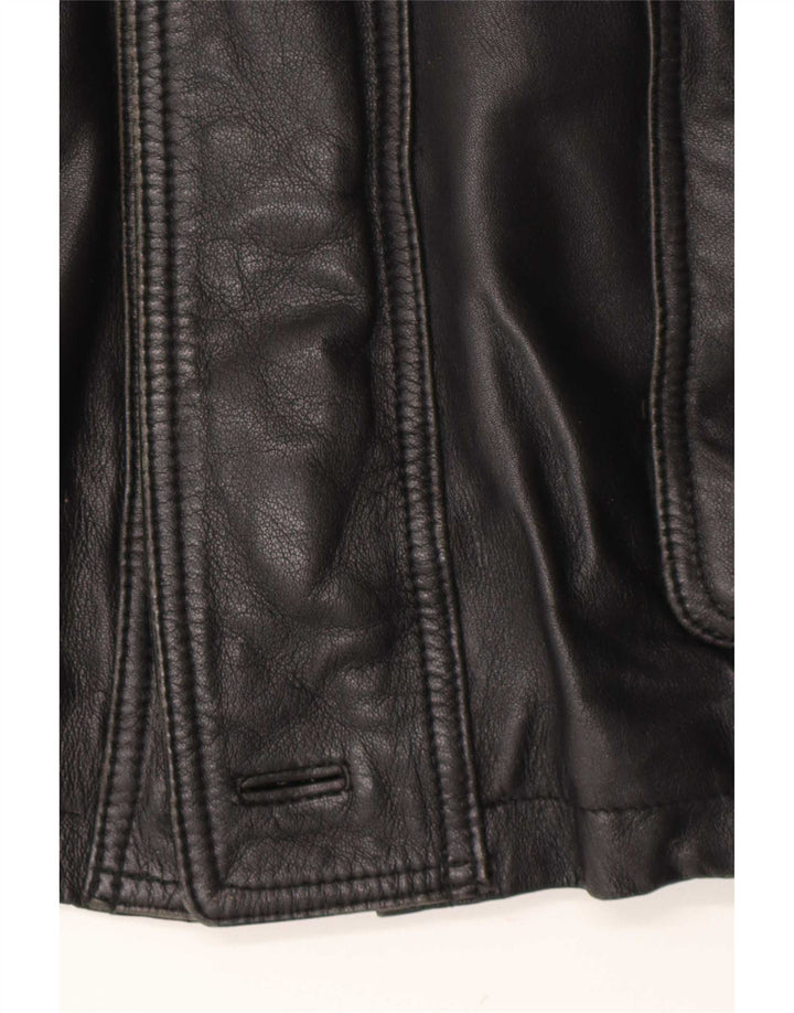 Abrigo de cuero para hombre Fatigue UK 40 Large Black