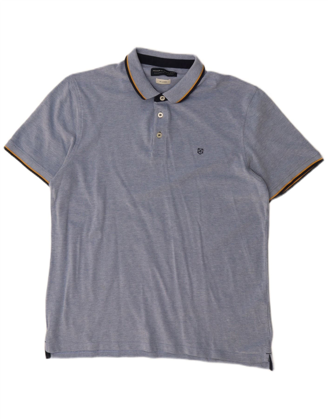 Jack & Jones Herren Poloshirt 2XL Blau Baumwolle