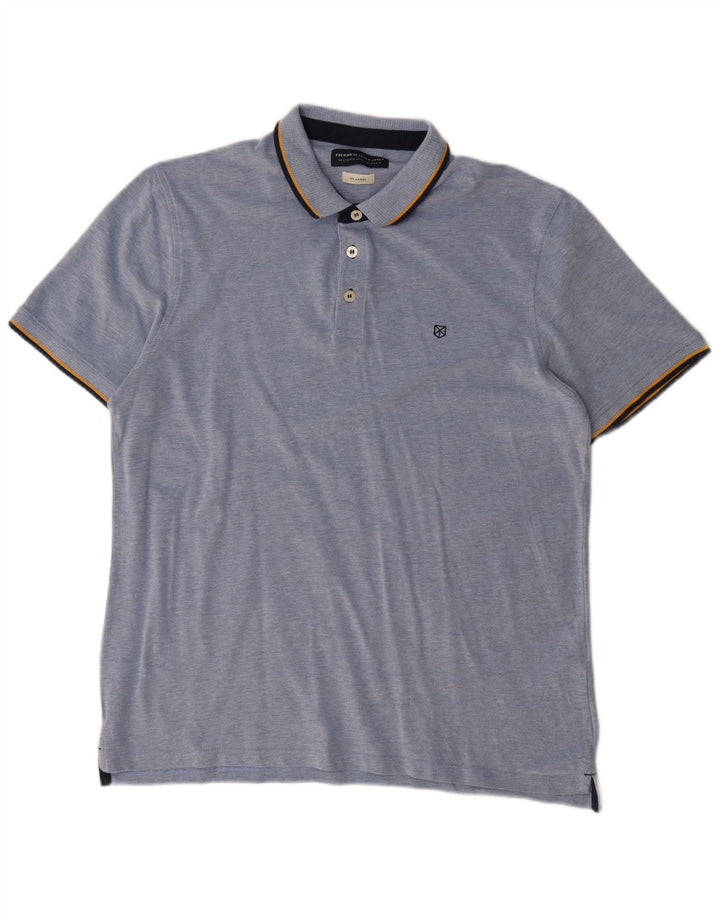 Jack & Jones Herren Poloshirt 2XL Blau Baumwolle