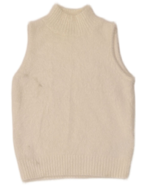 Guess Dame Vest Tank Top UK 12 Medium Hvid Polyamid