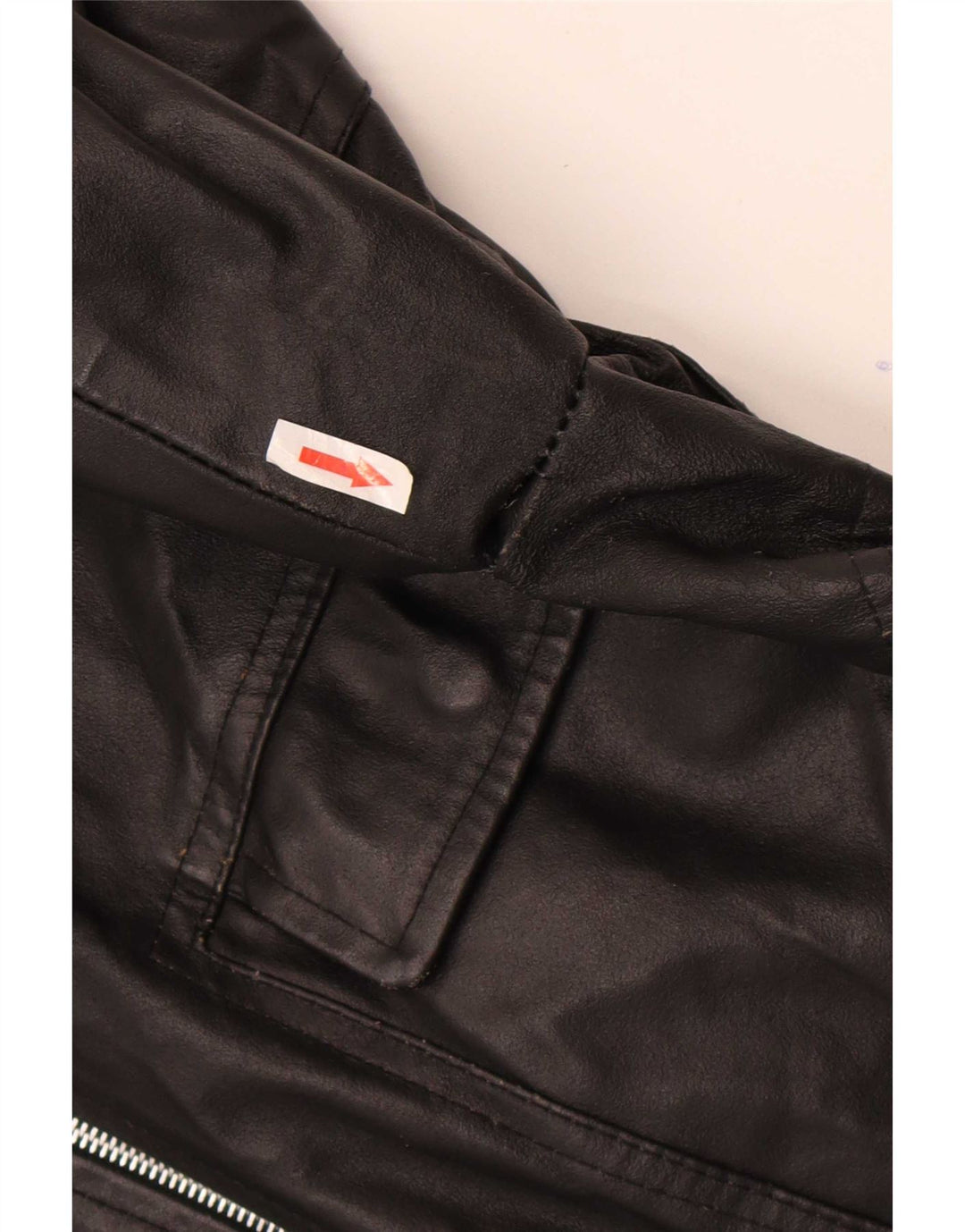 Jaqueta de couro feminina Spectra UK 16 grande preta