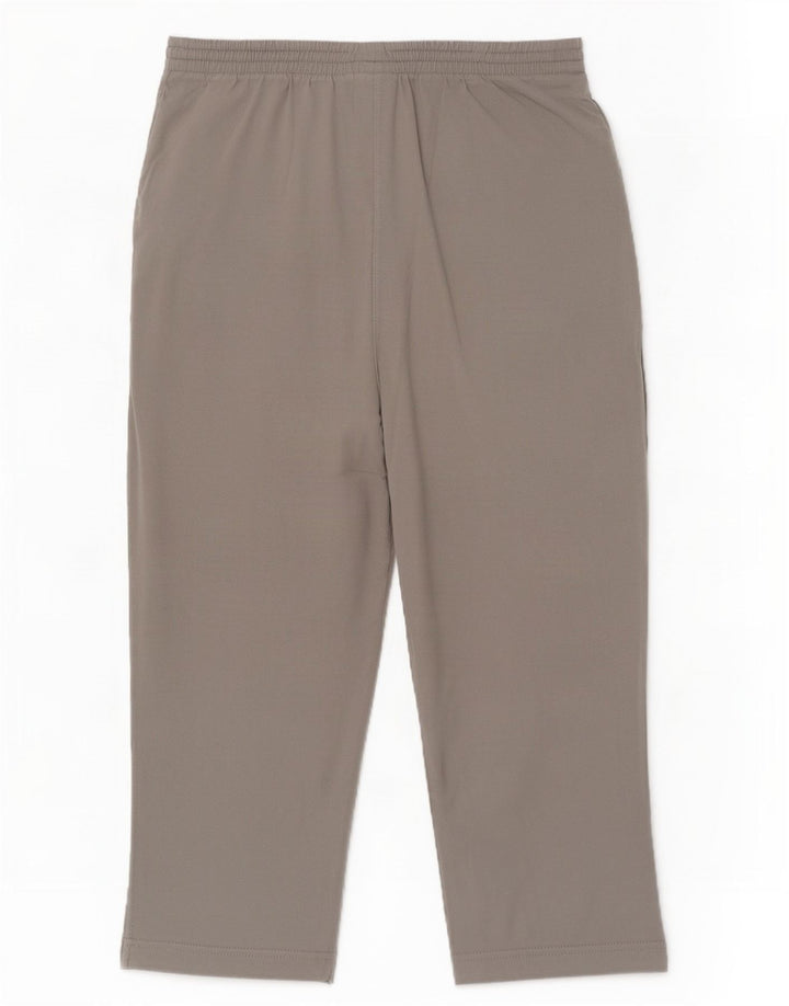 Champion Womens Capri Tracksuit Trousers UK 12 Medium Grey Cotton