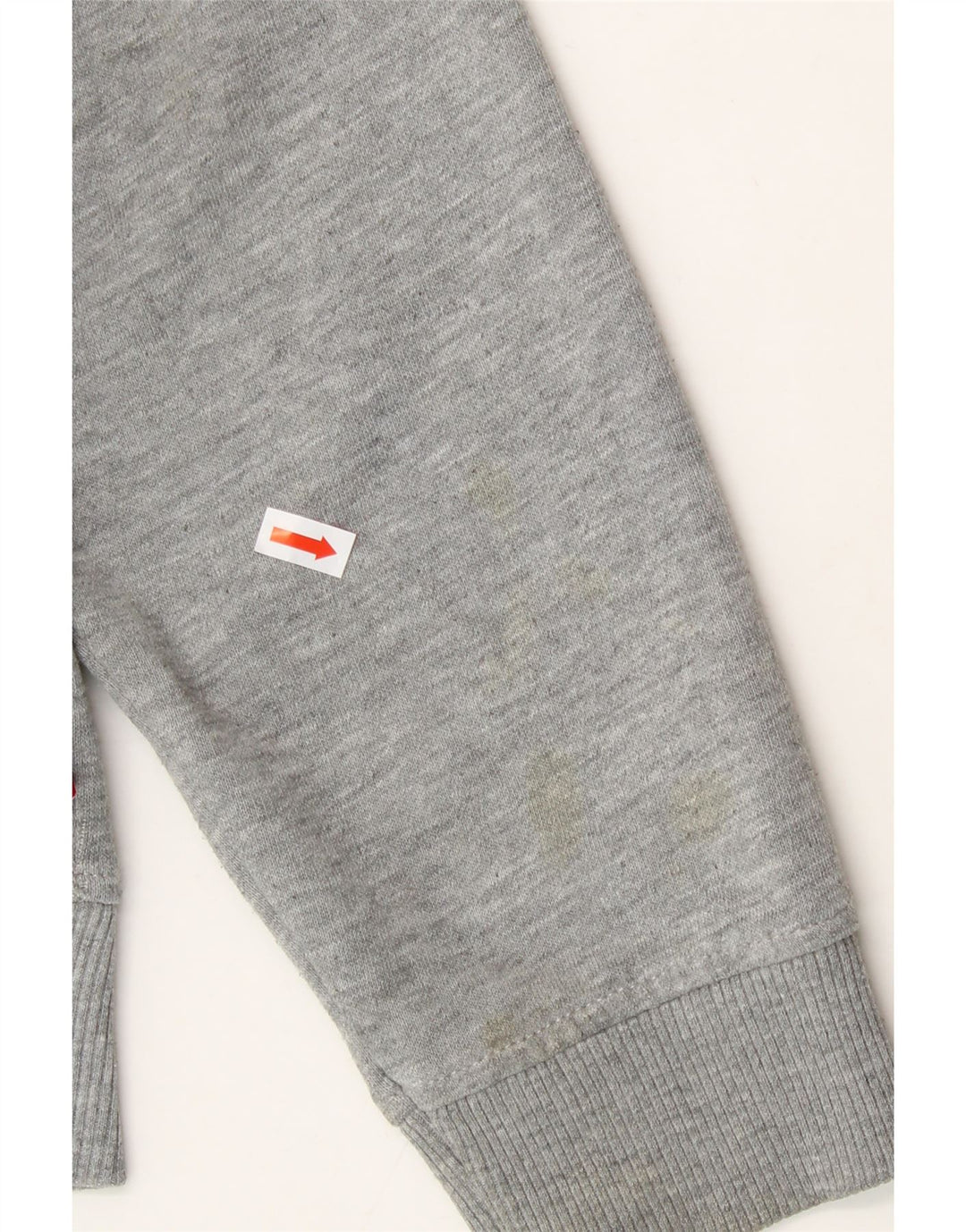 TOMMY HILFIGER Womens Sweatshirt Jumper UK 10 Small Grey Colourblock Vintage Tommy Hilfiger and Second-Hand Tommy Hilfiger from Messina Hembry 