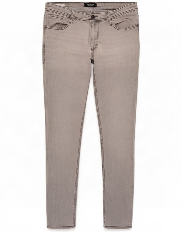Jack & Jones Męskie Liam Skinny Jeans W34 L34 Szara bawełna