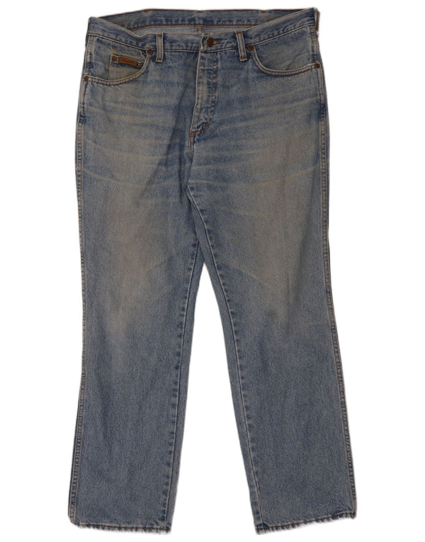 Wrangler Mens Straight Jeans W36 L30 Blue