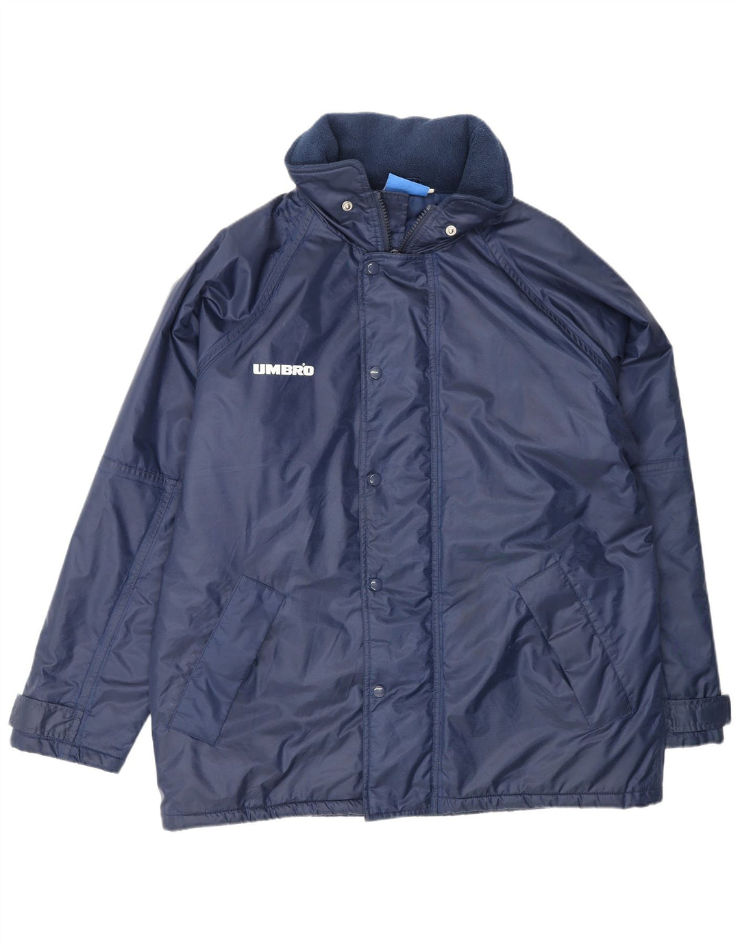 UMBRO Herre Windbreaker Jacket UK 38 Medium Navy Blue Polyamide