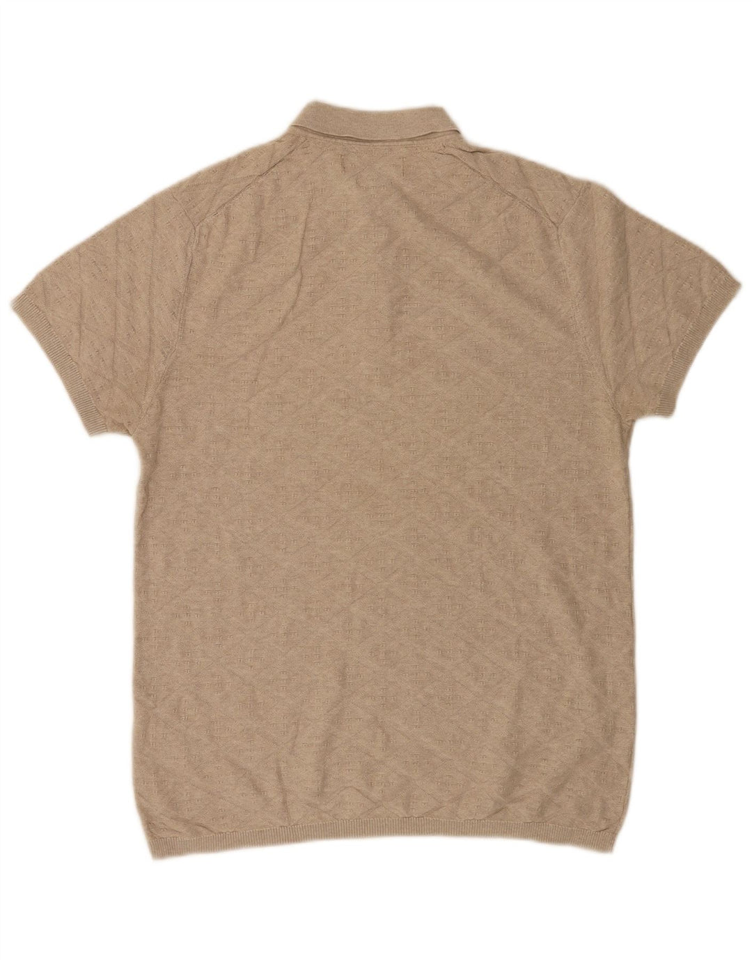 Jack & Jones Mens Polo Shirt Large Beige Cotton