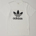 Adidas Mens Graphic T-Shirt Top Small White Cotton