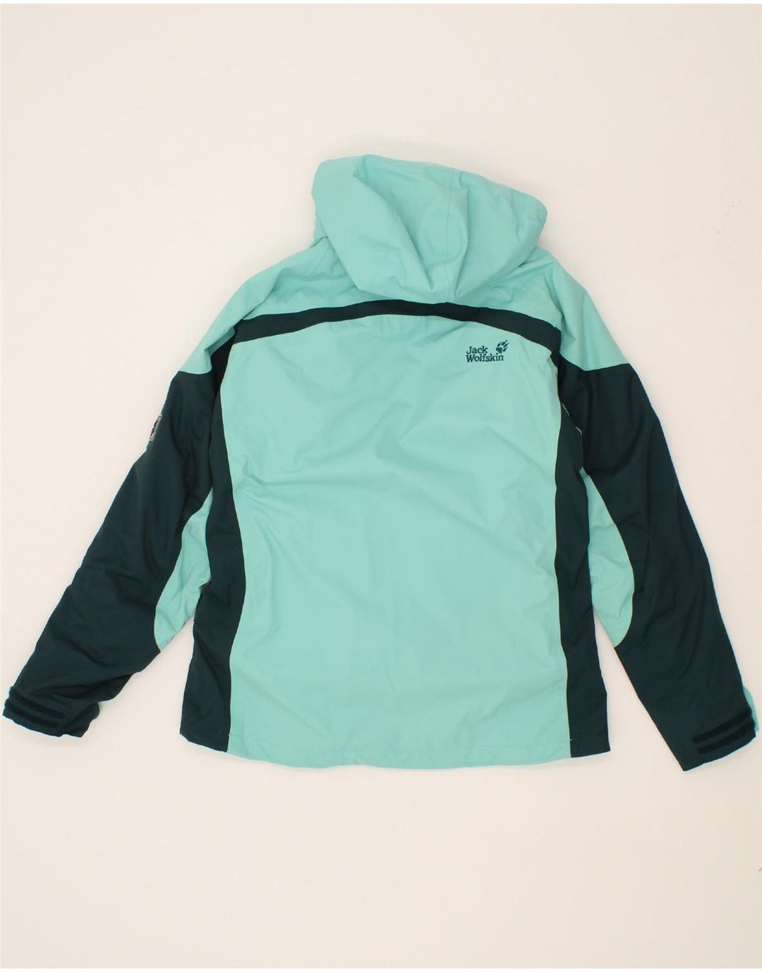 JACK WOLFSKIN Womens Hooded Windbreaker Jacket UK 12/14 Medium Green