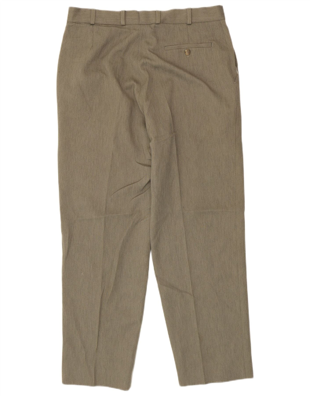 Marks & Spencer Straight Chino-bukser til mænd W36 L31 Grå polyester
