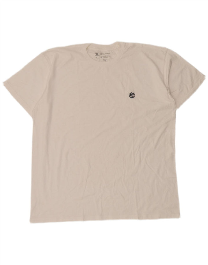 Timberland Mens Regular Fit T-Shirt Top XL White Cotton