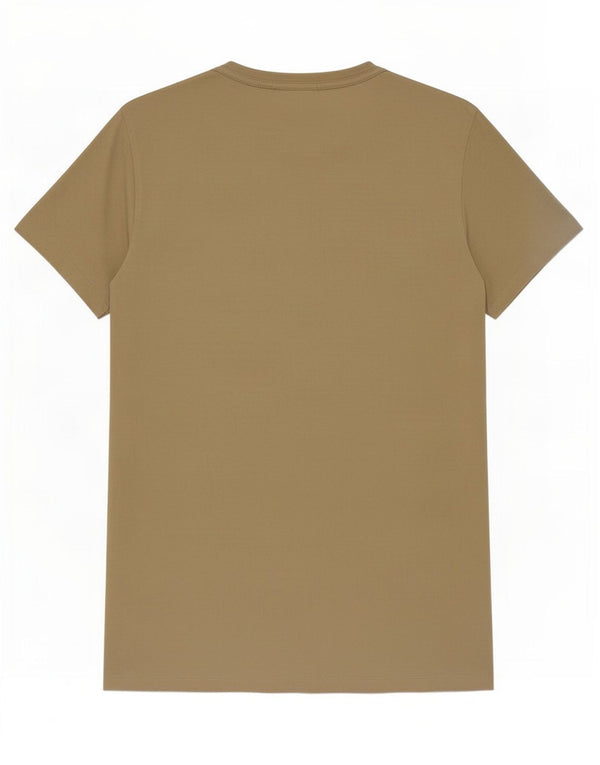 All Saints Herren T-Shirt Top Small Beige Baumwolle