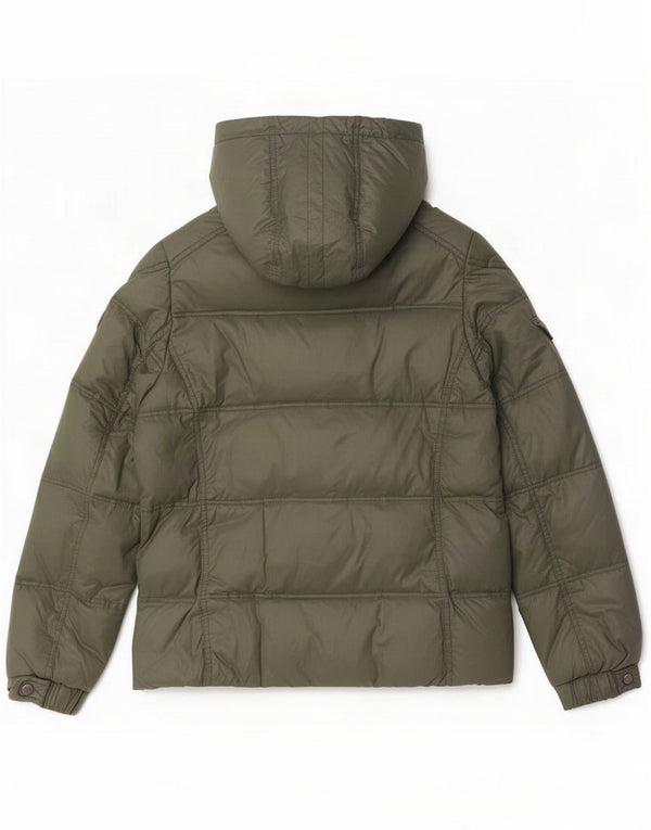 Best Company Womens Hooded Padded Jacket UK 18 XL Green Polyester