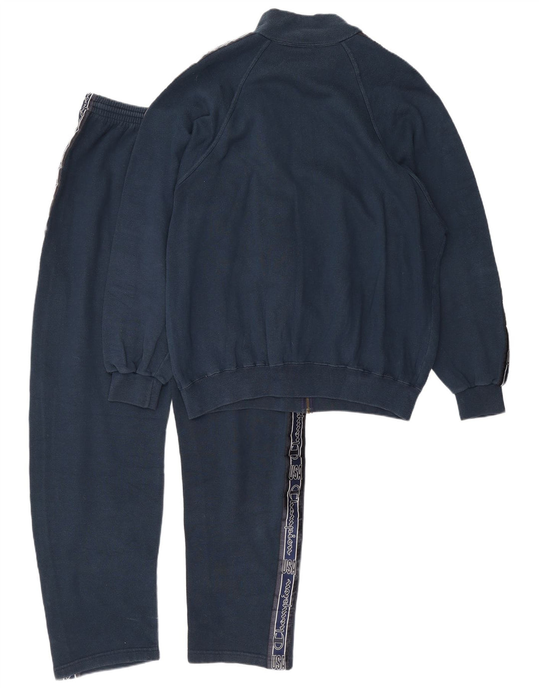 Tuta intera da uomo con grafica Champion, taglia grande, in cotone blu navy
