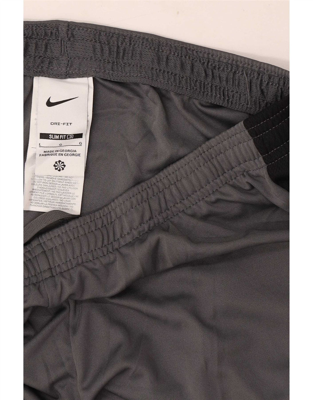 Nike Mens Dri Fit Slim Sport Shorts Large Grey Colourblock Polyester