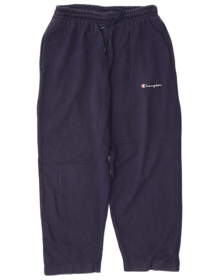Champion Mens Tracksuit Trousers Medium Navy Blue Cotton