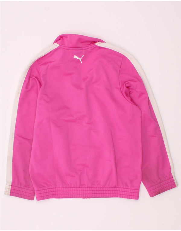 Puma Veste de Survêtement Graphique Fille 3-4 Ans Rose Colorblock