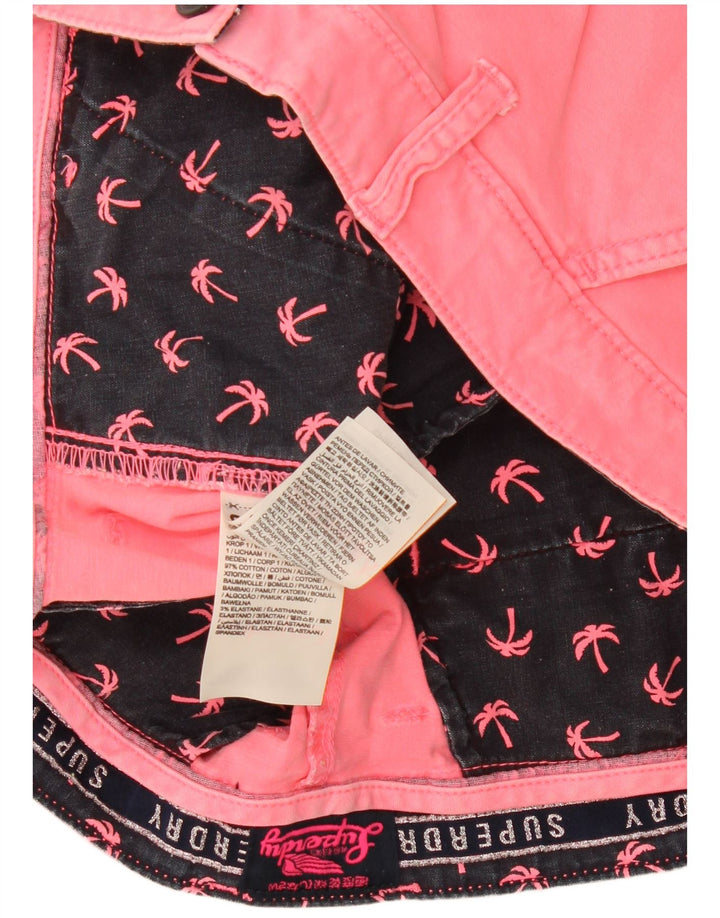 Женские шорты Superdry W34, большие розовые, хлопок