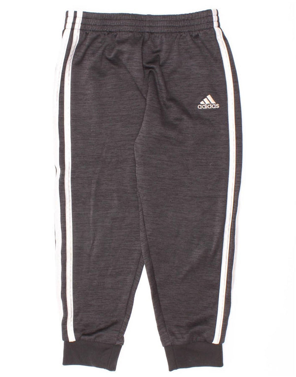 Adidas Pantalon de Survêtement Garçon Joggers 5-6 ans Gris Moucheté Polyester